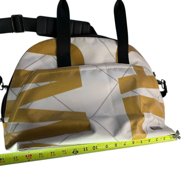 Large Tote Bag, Zippered Gym / Work, Shopper.  RAREFORM Brand.  White Tan - Picture 12 of 13